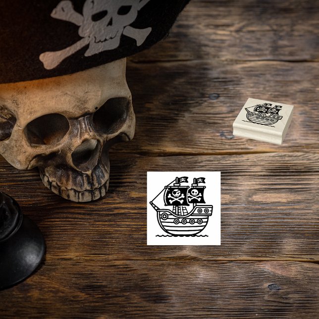 Pirate Ship For Kids Rubber Stamp (Creator Uploaded)