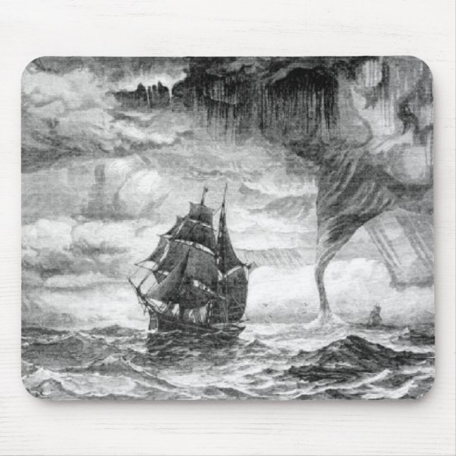 Pirate Ship in a Storm Mouse Pad (Front)