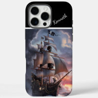Pirate Ship In Stormy Seas