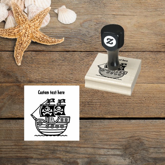 Pirate Ship Kids Rubber Stamp (Creator Uploaded)