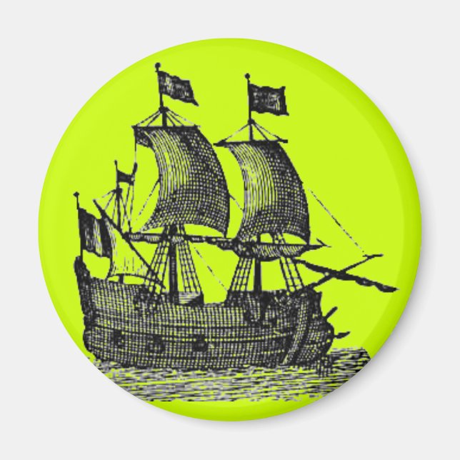 Pirate Ship Magnet (Front)