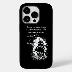 Pirate Ship Modern Motivational Quote White Text iPhone 14 Pro Case
