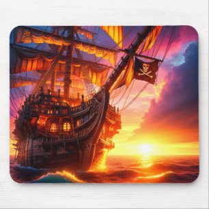Pirate Ship Mouse Pad