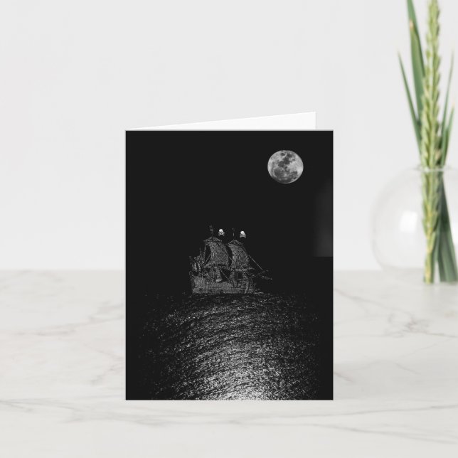 Pirate Ship Note Card (Front)