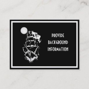 Pirate Ship on the High Seas Business Card