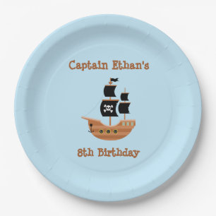 Pirate Ship Paper Plate