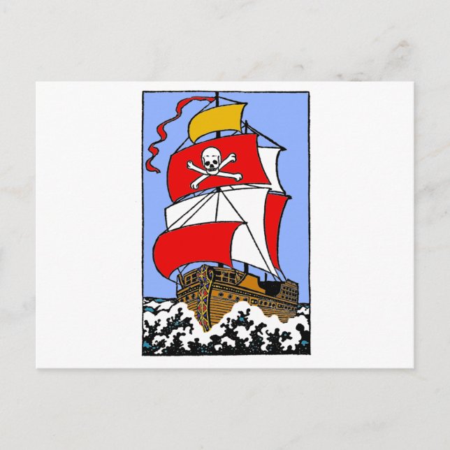 Pirate Ship Postcard (Front)