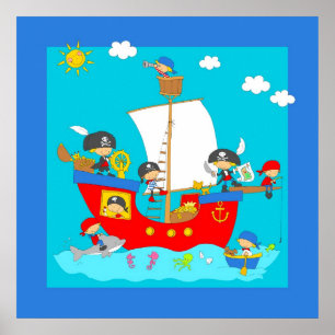 Pirate ship poster