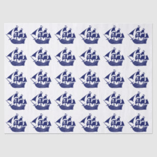Pirate Ship Skull Crossbones DIY Colours Blue Tissue Paper