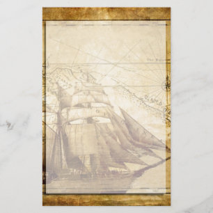 pirate ship stationery