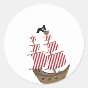 Pirate Ship Sticker