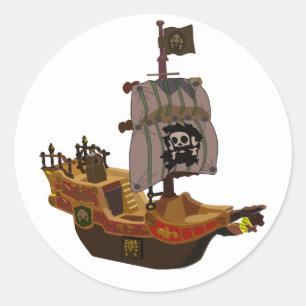 Pirate Ship Stickers