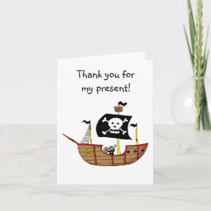 Pirate ship, Thank you for my present Card