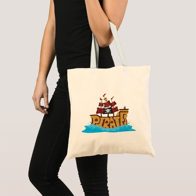 Pirate Ship Tote Bag (Creator Uploaded)