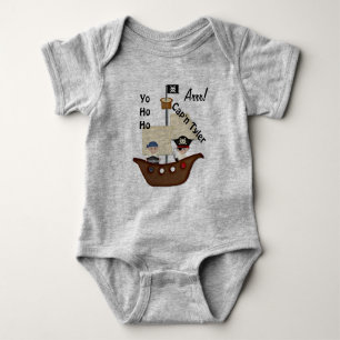 Pirate Ship Treasure Baby Bodysuit