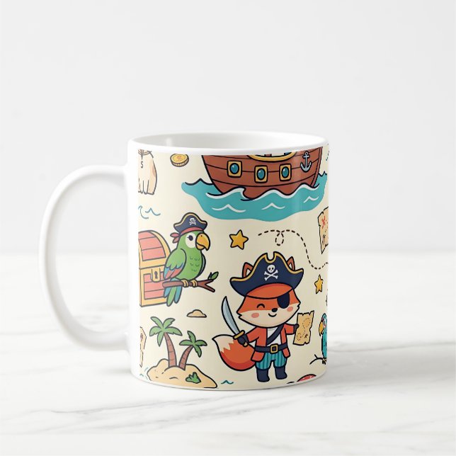 Pirate Ship Treasure Mug (Left)