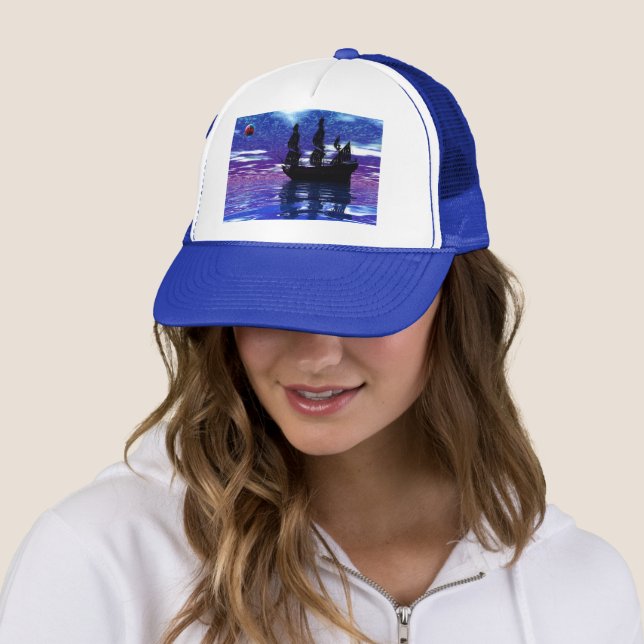 Pirate Ship Trucker Hat (In Situ)