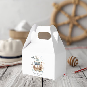 Pirate Ship with Animals Kids Party Favour Box