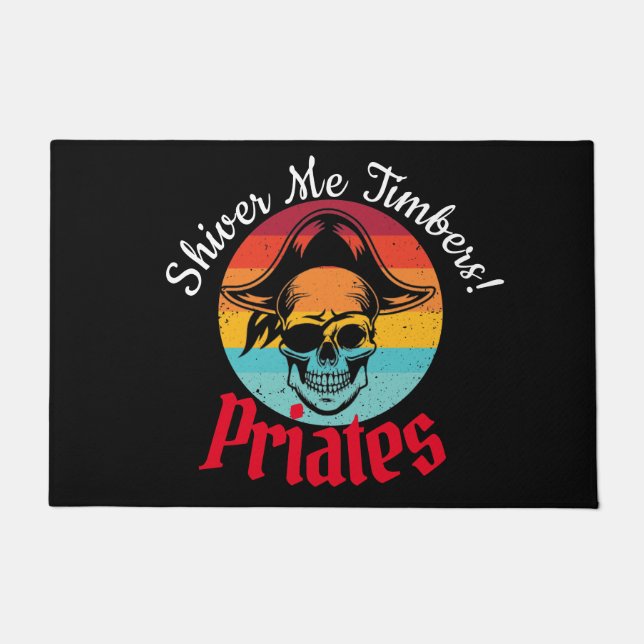 Pirate-Shiver Me Timbers Doormat (Front)