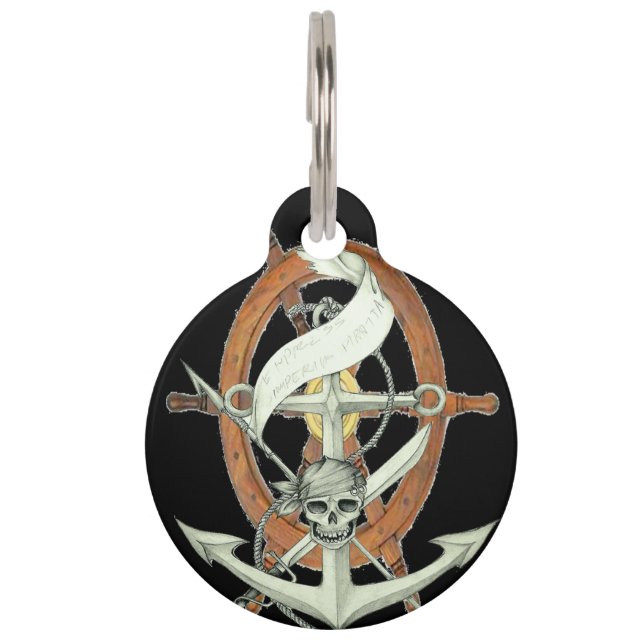 Pirate Sigil Pet Tag (Front)