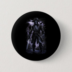 Pirate Skeleton Ghost Ship Halloween Costume Party 6 Cm Round Badge