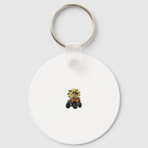 Pirate Skeleton Monster Truck Halloween Design_1 Key Ring