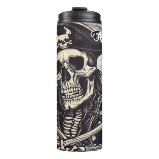 Pirate Skeleton Thermal Tumbler
