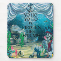 Pirate Skeleton Treasure Under the Sea