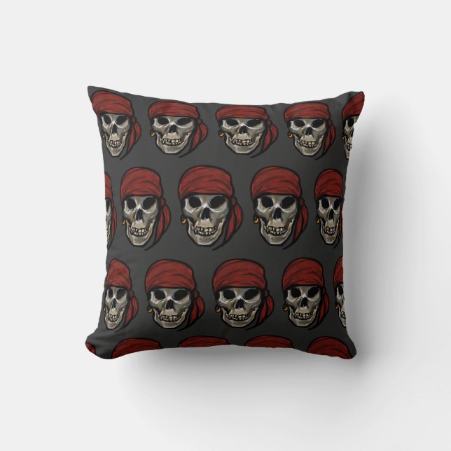 PIRATE SKELETONS CUSHION (Front)