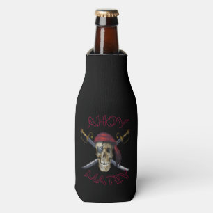 Pirate skull Ahoy Matey Bottle Cooler