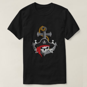 Pirate Skull Anchor T-Shirt