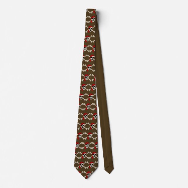 Pirate Skull and Bones Tie (Front)