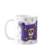 Pirate: Skull and Cross Bones Flag with Stars