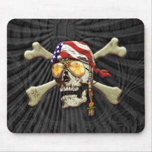 Pirate Skull and Cross Bones Mouse Pad