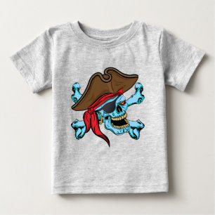 Pirate Skull and Crossbones Baby T-Shirt