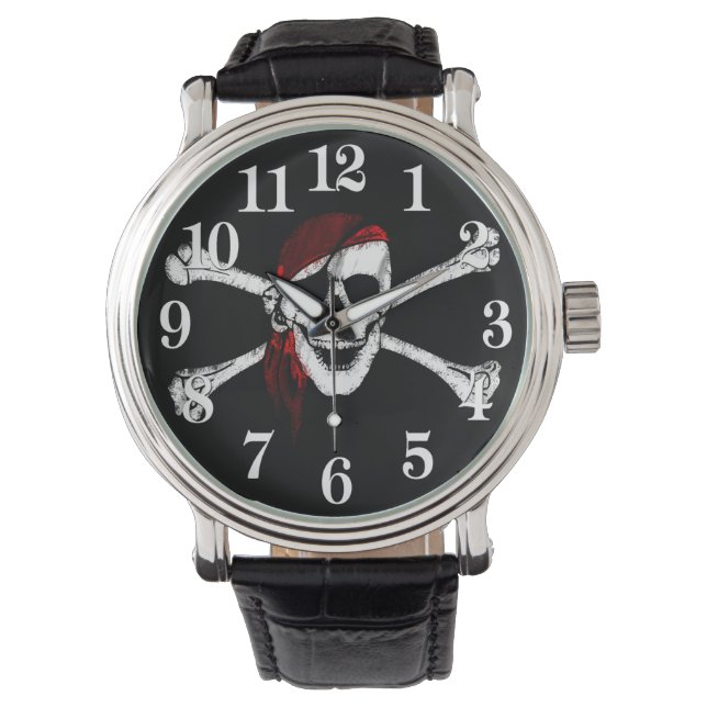 Pirate Skull and Crossbones Watch (Front)