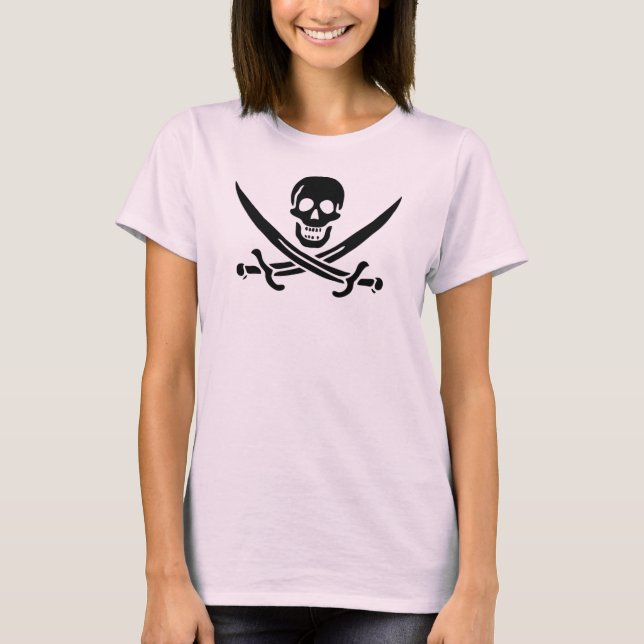 Pirate Skull and Swords T-Shirt (Front)