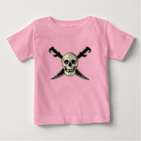 Pirate (Skull) - Baby Fine Jersey T-Shirt