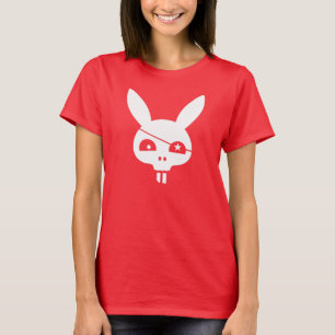 Pirate Skull Bunny With EyePatch T-Shirt