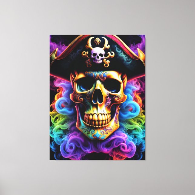 Pirate Skull Canvas Print (Front)
