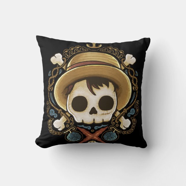 Pirate Skull Cushion (Front)