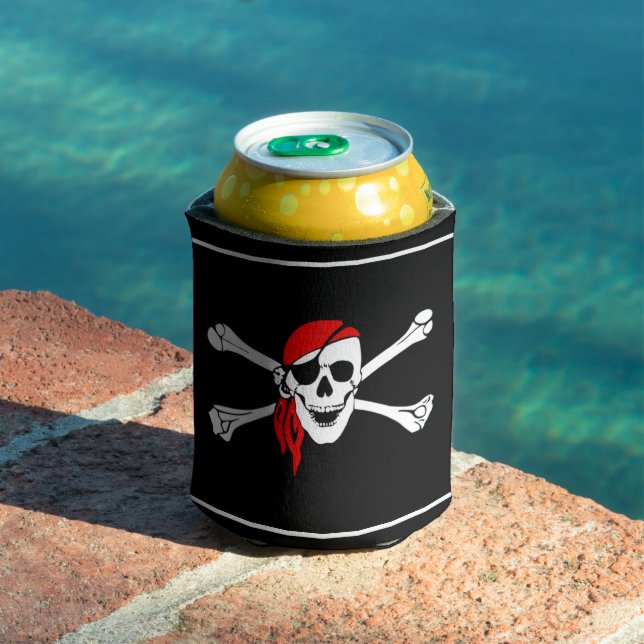Pirate Skull Custom Can Cooler (In Situ Pool)
