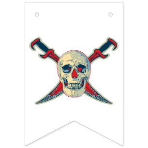 Pirate (Skull) - Custom Swallowtail Party Bunting Bunting