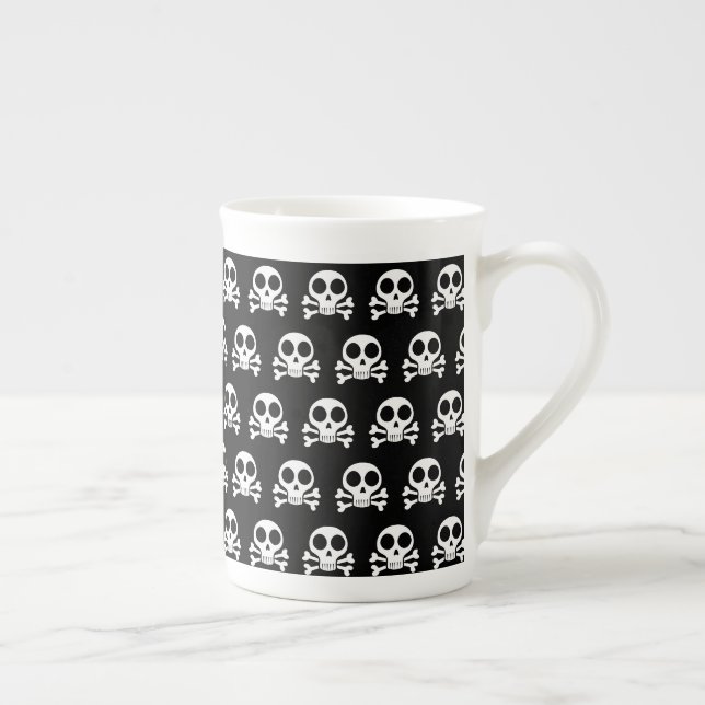 Pirate Skull Design Bone China Mug (Right)