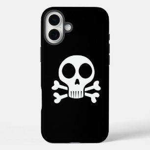 Pirate Skull Design iPhone 16 Plus Case