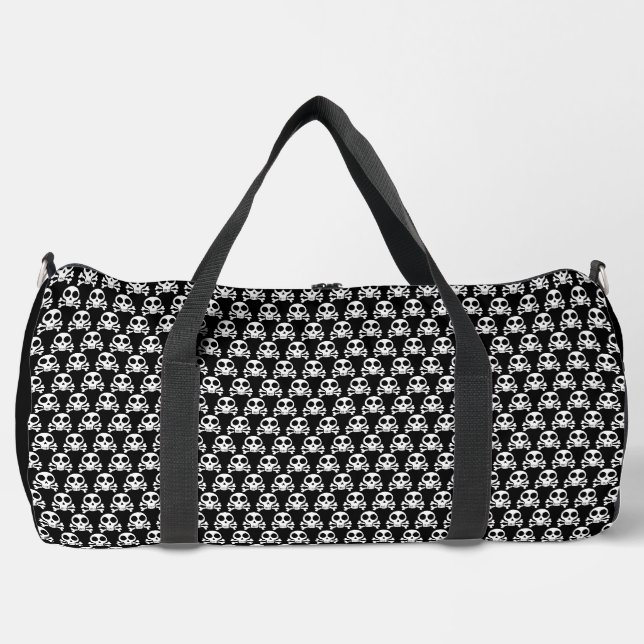 Pirate Skull Design Duffle Bag (Front)