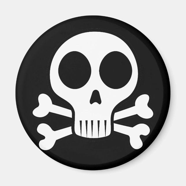 Pirate Skull Design Magnet (Front)