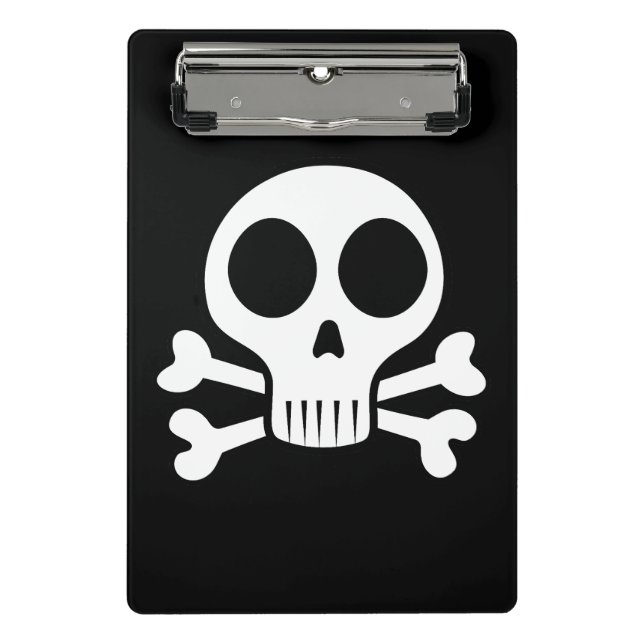 Pirate Skull Design Mini Clipboard (Front)