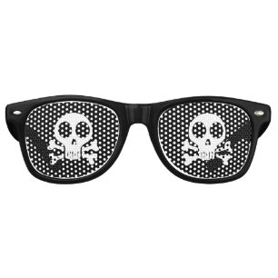 Pirate Skull Design Retro Sunglasses