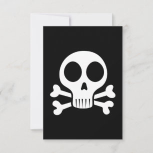 Pirate Skull Design RSVP Card